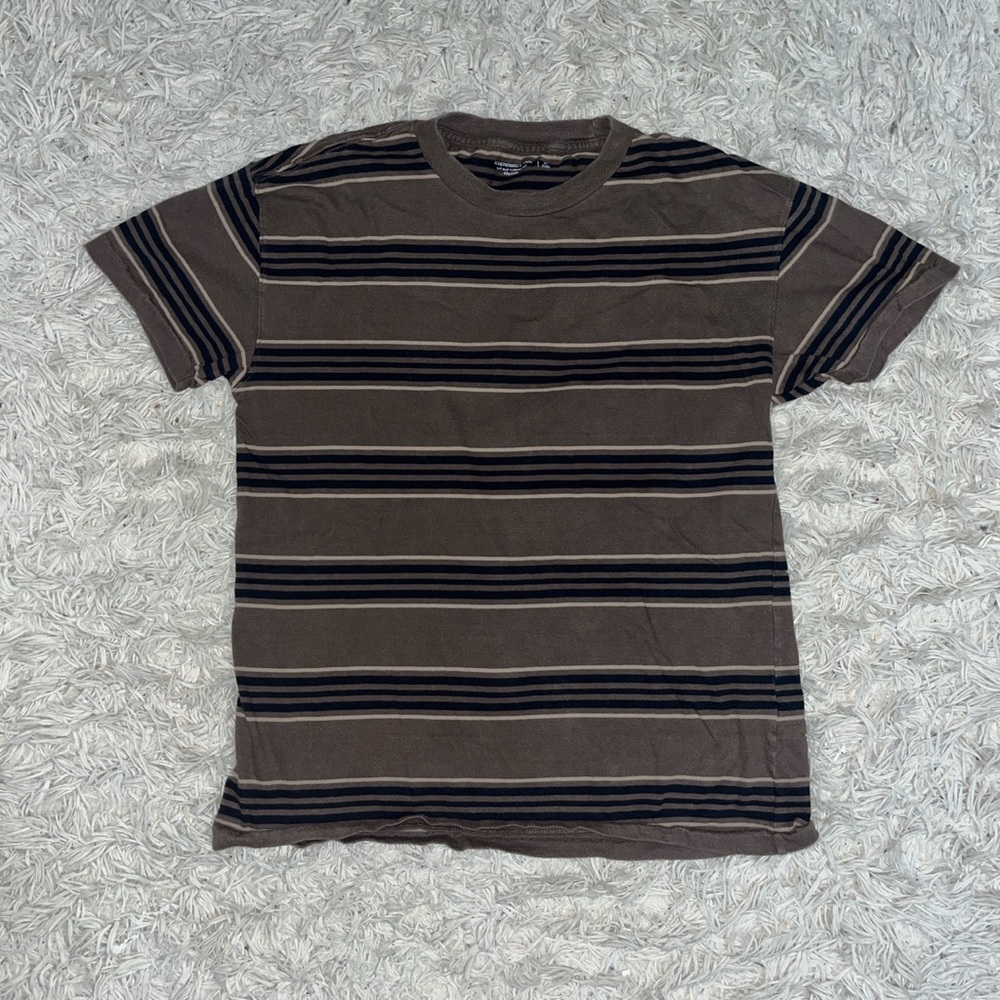 Stripped brown t-shirt from Abercrombie & fitch size M.